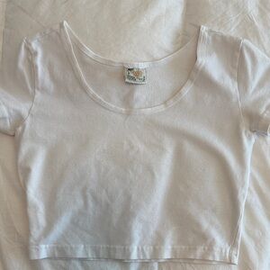 Elegant White Women's Crop Top